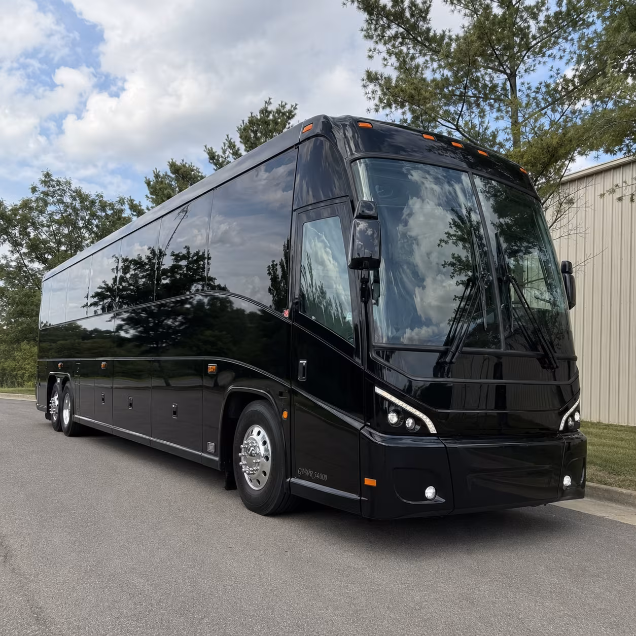if your group wants to stage at a jersey city hotel before prom a bus makes it easy