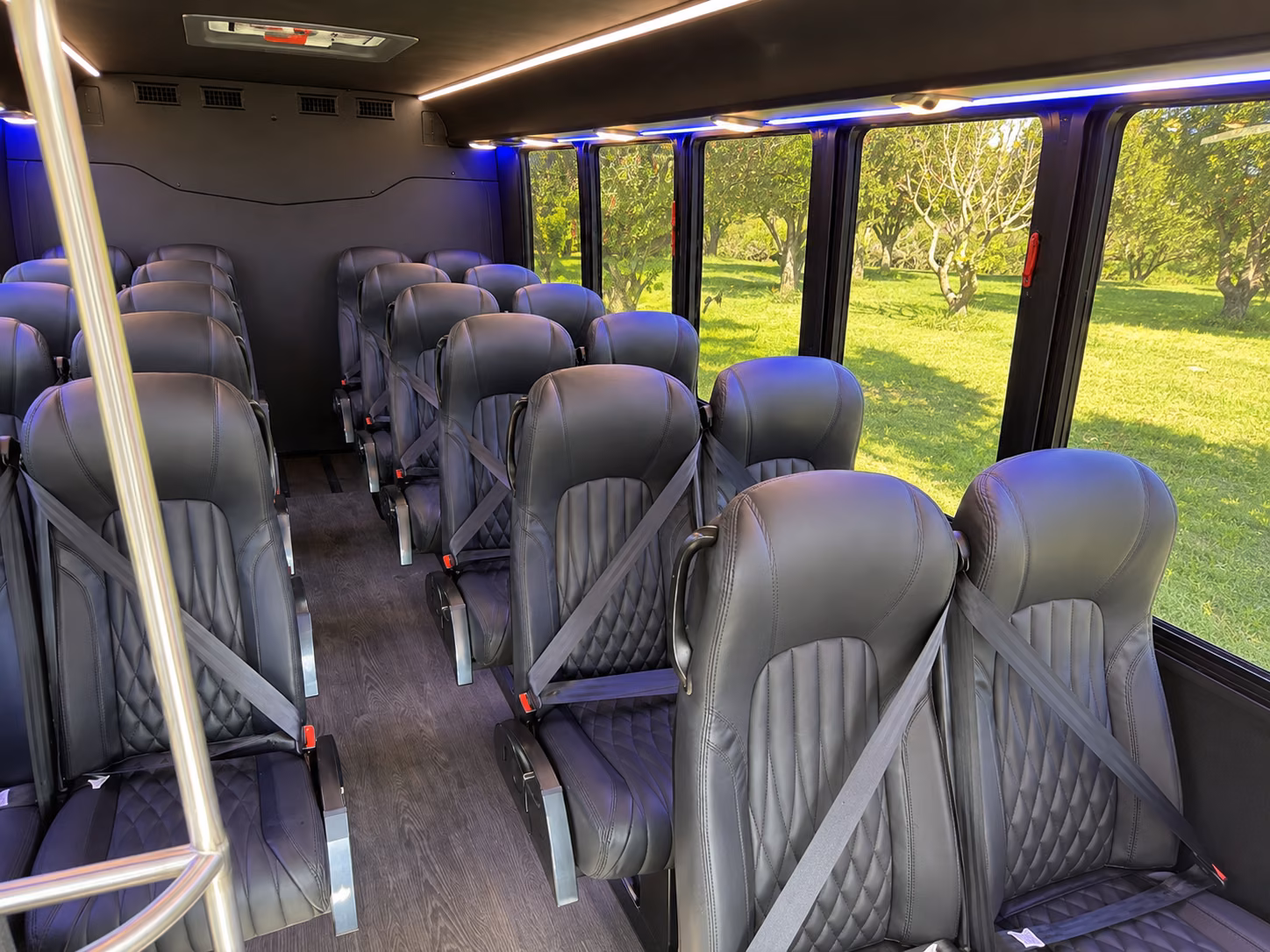 jersey city airport transportation onboard seating