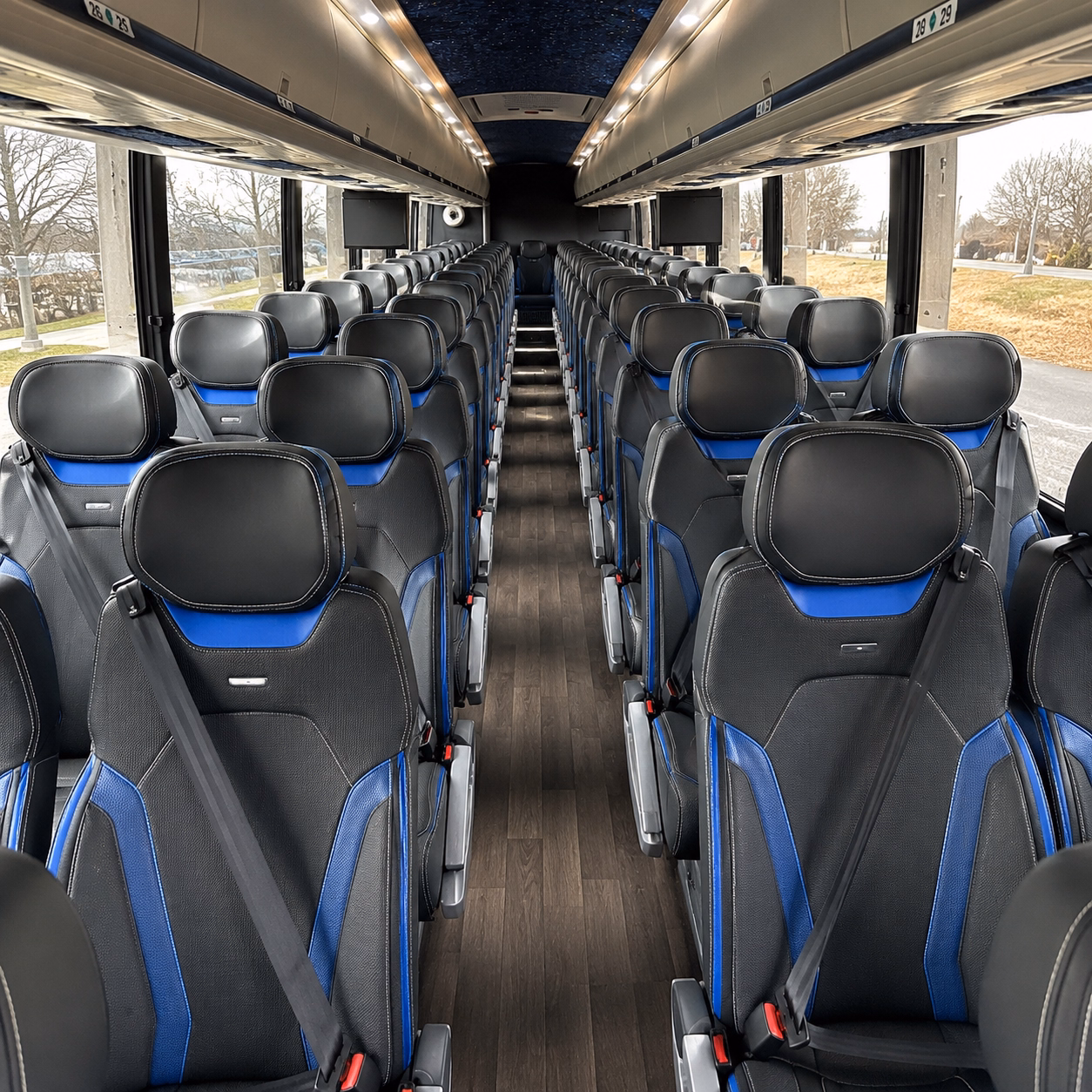jersey city charter bus rental inside